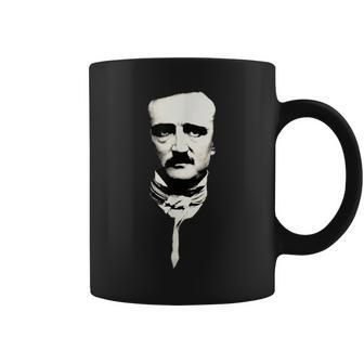 Edgar Allan Poe | Writer | Face Portrait | Coffee Mug - Seseable