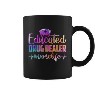 Educated Drug Dealer Nurse Life Funny Nurse Heart Beat Million Nurse March Tshirt Coffee Mug - Monsterry