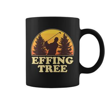 Effing Tree Funny Vintage Golfing Tshirt Coffee Mug - Monsterry