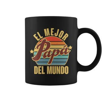 El Mejor Papá Del Mundo Vintage Tshirt Coffee Mug - Monsterry