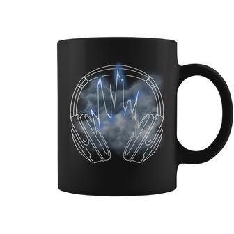 Electric Lighting Music Headphones Tshirt Coffee Mug - Monsterry UK