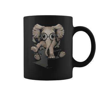 Elephant In Pocket Coffee Mug - Thegiftio UK
