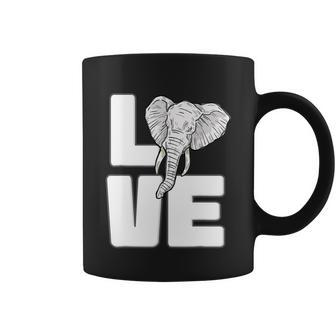 Elephant Love Gifts Cute Elephant Graphic Save Animal Lover Coffee Mug - Monsterry