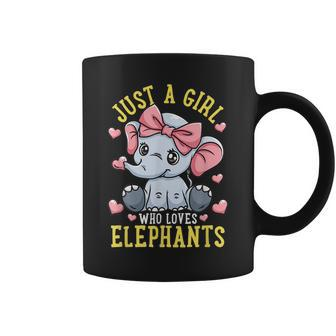 Elephant Lover Gift Just A Girl Who Loves Elephants Coffee Mug - Thegiftio UK