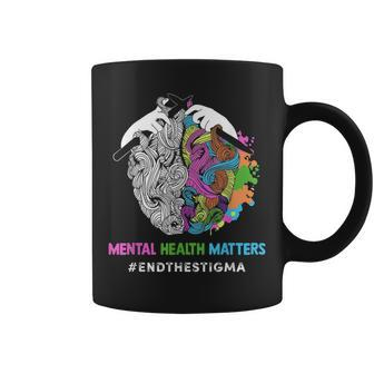 End The Stigma Mental Health Matters Mental Awareness Gift Coffee Mug - Thegiftio UK