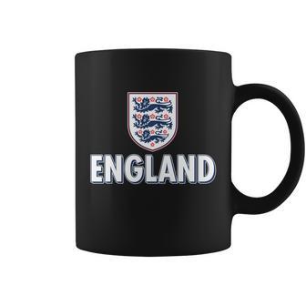 England Soccer Three Lions Flag Logo Tshirt Coffee Mug - Monsterry DE