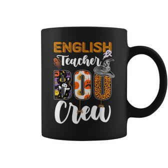 English Teacher Boo Crew Funny Halloween Matching Costume Coffee Mug - Seseable