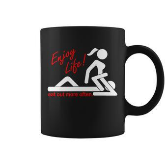 Enjoy Life Eat Out More Often Coffee Mug - Monsterry
