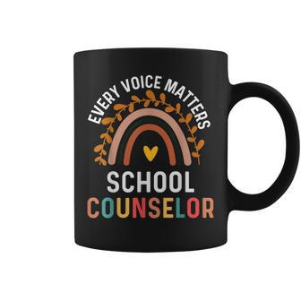 Every Voice Matters School Counselor Counseling V2 Coffee Mug - Seseable