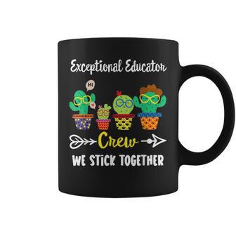 Exceptional Educator Crew Funny Cactus Team Education Team Coffee Mug - Thegiftio UK