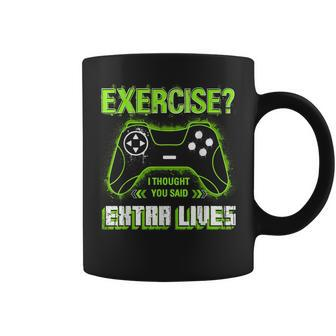Extra Lives Funny Video Game Controller Retro Gamer Boys V21 Coffee Mug - Thegiftio UK