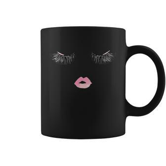 Eyelash Mouth Graphic Design Printed Casual Daily Basic Coffee Mug - Thegiftio UK