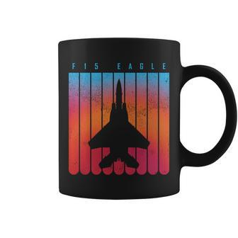 F-15 Eagle Jet Fighter Retro Tshirt Coffee Mug - Monsterry
