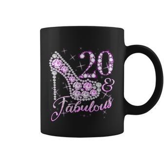 Fabulous & 20 Sparkly Shiny Heel 20Th Birthday Coffee Mug - Monsterry DE