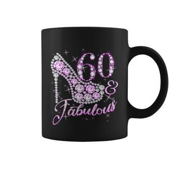 Fabulous & 60 Sparkly Shiny Heel 60Th Birthday Coffee Mug - Monsterry UK