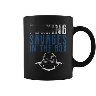 Faded Fn Savages In The Box Baseball Coffee Mug - Monsterry CA
