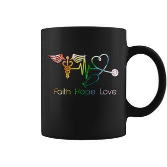Faith Hope Love Nurse Coffee Mug - Monsterry