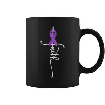 Faith Purple Ribbon Lupus Awareness Month Support Squad Coffee Mug - Thegiftio UK