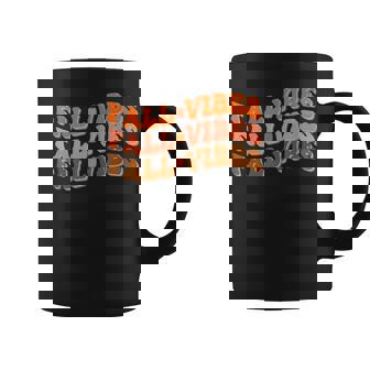 Fall Vibes Thanksgiving Retro Groovy Coffee Mug - Thegiftio UK