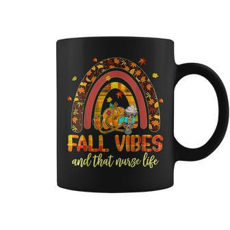 Fall Vibes That Nurse Life Nurse Fall Season Autumn Season Coffee Mug - Thegiftio