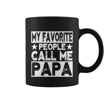 Family 365 My Favorite People Call Me Papa Grandpa Gift Coffee Mug - Monsterry DE