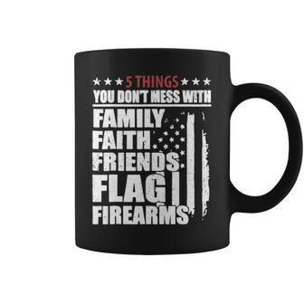 Family Faith Friends Flag Firearms American Flags V2 Coffee Mug - Thegiftio UK