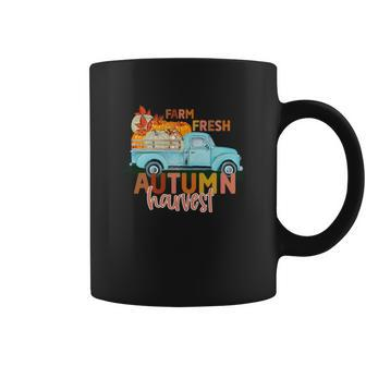 Farm Fresh Autumn Harvest Truck Fall Coffee Mug - Seseable