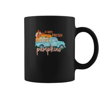 Farm Fresh Pumpkins Fall Season Truck Coffee Mug - Seseable