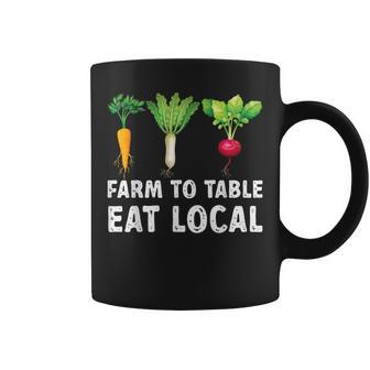 Farmers Farm To Table Eat Local Farmers Market Coffee Mug - Thegiftio UK