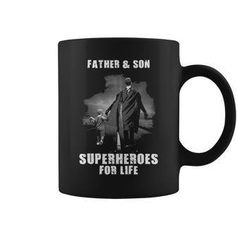 Father And Son - Superheroes Coffee Mug - Seseable