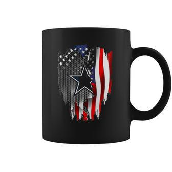 Fathers Day Gift Cowboy Flag Football Dallas Fans Usa Flag Coffee Mug - Thegiftio UK