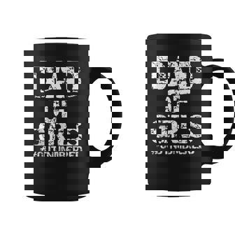 Fathers Day Gift From Daughters Dad Of Girls Outnumbered Coffee Mug - Thegiftio