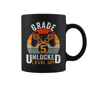Fifth Grade Unlocked Level Up Gamer Vintage Video Game Coffee Mug - Thegiftio UK