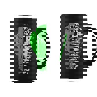 Fight The Stigma Mental Health Awareness Green Ribbon Coffee Mug - Thegiftio UK
