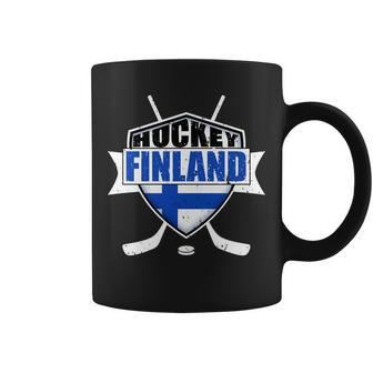 Finland Hockey Team Shield Tshirt Coffee Mug - Monsterry UK