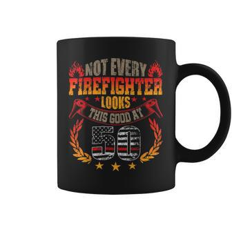 Firefighter Funny Firefighter 50Th Birthday Gift Vintage Gift Coffee Mug - Seseable