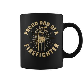 Firefighter Proud Dad Of A Firefighter V2 Coffee Mug - Seseable