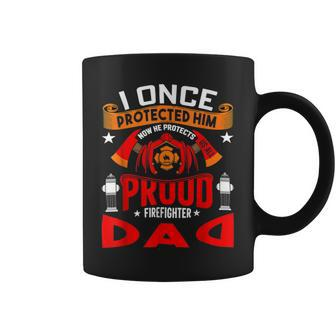 Firefighter Proud Firefighter Dad Coffee Mug - Seseable