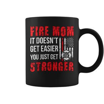 Firefighter Proud Firefighter Mom Fire Mom Of A Fireman Mother Coffee Mug - Seseable
