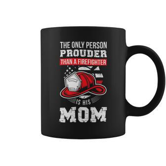 Firefighter Proud Firefighter Mom Fireman Mother Fireman Mama Coffee Mug - Seseable