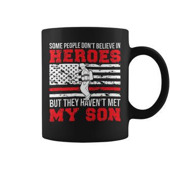 Firefighter Proud Fireman Dad Of A Firefighter Father Fire Dad Coffee Mug - Seseable