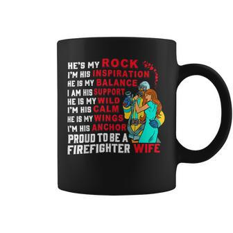 Firefighter Proud To Be A Firefighter Wife Fathers Day Coffee Mug - Seseable