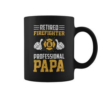 Firefighter Retired Firefighter Professional Papa_ V2 Coffee Mug - Seseable