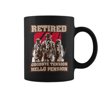 Firefighter Retired Fireman Retirement Plan Funny Firefighter Coffee Mug - Seseable