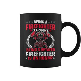 Firefighter Retirement Fireman & Fire Firefighter Retired Coffee Mug - Seseable