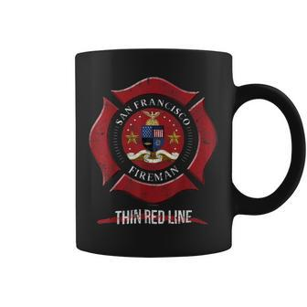 Firefighter San Francisco California San Francisco Firefighter Shi Coffee Mug - Seseable