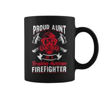 Firefighter Wildland Fireman Volunteer Firefighter Aunt Fire Department Coffee Mug - Seseable