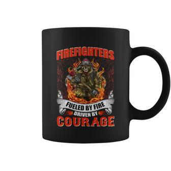 Firefighters Fueled By Fire Driven By Courage Coffee Mug - Monsterry DE