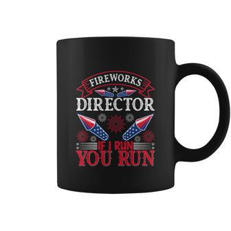 Fireworks Director Run Funny Fourth Of July 4Th Usa Freedom Coffee Mug - Monsterry
