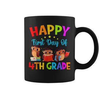 First Day Of 4Th Grade Teacher Owls Fourth Grade Teacher Coffee Mug - Thegiftio UK